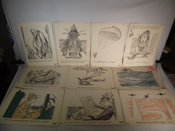 Vintage US Navy Training Dilbert Cartoon 10 X 14 Prints #7