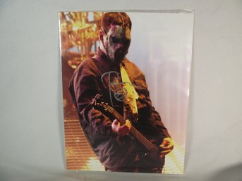 Autographed Slipknot Paul Gray Photo With Cert