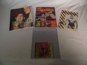 Lot Of Wrestler Killer Kowalski Memorabilia And Autograph