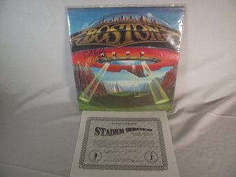 Rock Band Boston Signed LP By Sib Hashian With Cert
