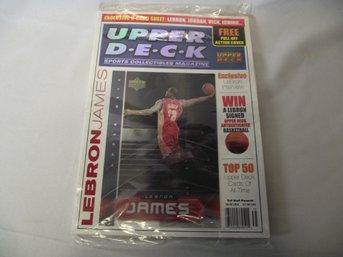 Sealed Upper Deck Magazine With Lebron James Hologram On Cover