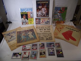 Lot Of Red Sox Memorabilia And Autographs