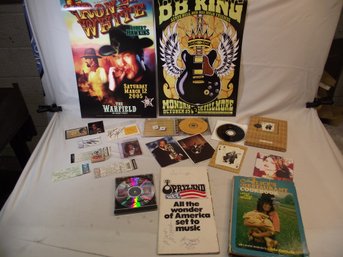 Large Lot Of Music Memorabilia With Some Signatures