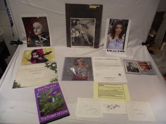 Vintage Lot Of Movie And TV Autographs