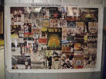 Vintage Boston Garden Memories Poster