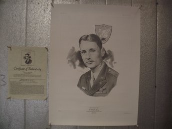 Kecks Fine Art Litho Of Medal Of Honor Recipient William R. Lawley - Signed