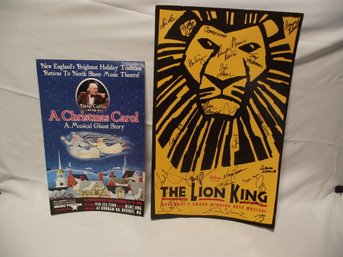 Lot Of Two (2) Signed Broadway Posters