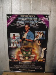 Vintage 1986 Stephen King Maximum Overdrive Video Poster