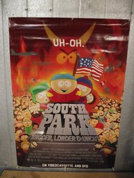 Vintage South Park Bigger Longer And Uncut Video Poster