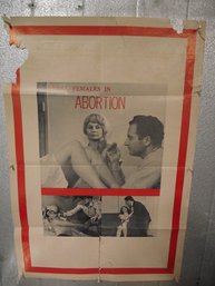 Vintage Fatal Females In Abortion Poster - RARE