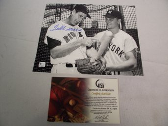Autographed Ted Williams Photo With Certificate