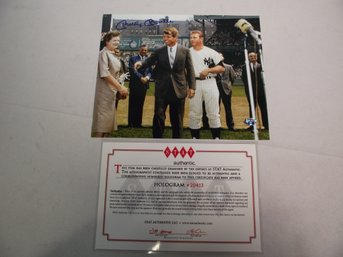 Autographed Mickey Mantle Photograph With Certificate
