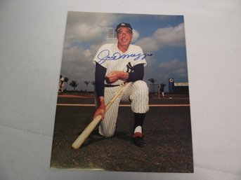 Autographed Photo Of Joe DiMaggio