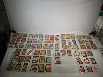 Vintage Lot Of 1970's Wacky Packages Stickers