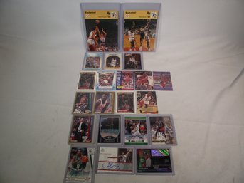 Lot Of Twenty-one (21) Basketball Cards - 7 Are Autographed