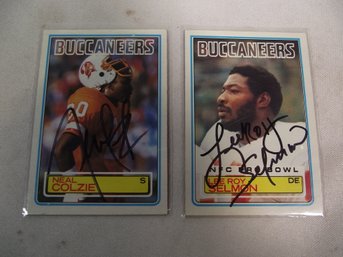 1983 Topps Lee Roy Selmon And Neal Colzie Cards Autographed