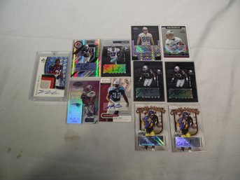 Lot Of Eleven (11) Miscellaneous Football Cards Autographed