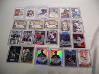 Lot Of Twenty-four (24) Autographed Baseball Cards