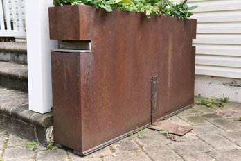 Corten Steel Plant Holder (3 Of 3) READ DESCRIPTION