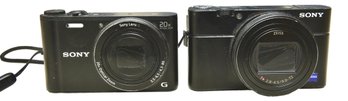 Pair Of Cameras - Sony (DCS-WX350) And Sony 4K Cyber Shot (RX100VI)