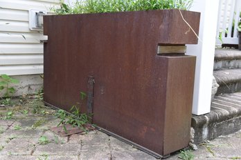 Corten Steel Plant Holder (2 Of 3) READ DESCRIPTION