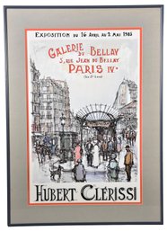 Hubert Clerissi Print Titled 'Galerie Du Bellay 5, Rue Jean Du Bellay Paris IV'