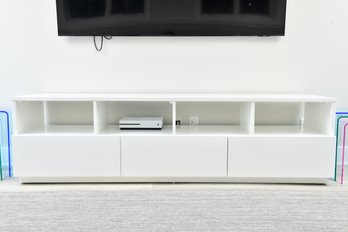 CB2 White High Gloss Media Console (RETAIL $1,554)