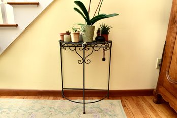 Plant Stand With Cactus Plants