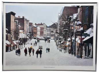 Print Titled 'Winter In Georgetown' Photographed By Fred J. Maroon