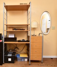 IKEA Niklas Four Shelf Unit With Four Drawer Shelf