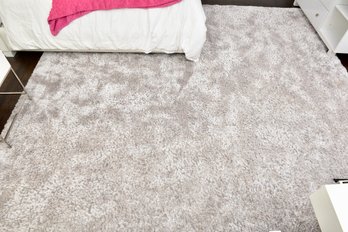 Stanton Custom Shaggy Pop Area Rug In Quicksilver From The Avantgarde Collection (RETAIL $1,891)