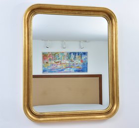 Gilt Beaded Edge Wall Mirror