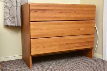 Workbench Three Drawer Wood Dresser (1 Of 2)