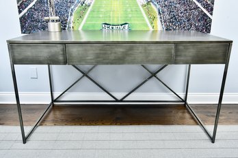 Universal Furniture Double X Metal Base Desk