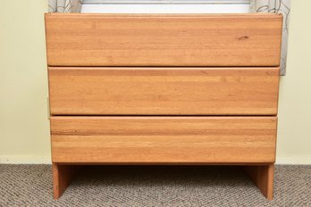 Workbench Three Drawer Wood Dresser (2 Of 2)