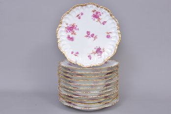 Set Of 12 J.C. Limoges French Plates