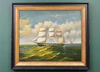 Ethan Allen Nautical Oil Painting
