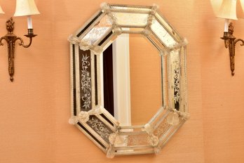 Italian Octagonal Venetian-style Wall Mirror