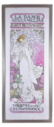 Hand Signed Numbered Printer's Proof Lithograph Poster Titled 'Mucha's Dame Aux Camelias'