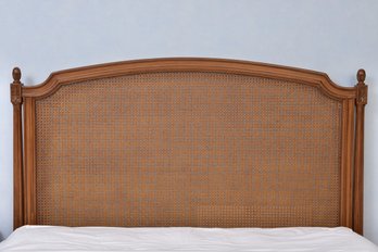 Louis J. Solomon Louis XVI Queen Size Headboard With Cane Panel Insert (RETAIL $1,200)