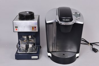 SEB Espresso Maker And Keurig Coffee Maker