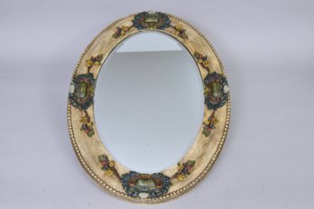 Antique Wall Mirror With Beveled Edge