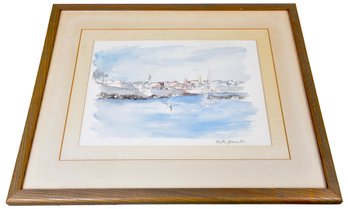 Jean Paul Bonnin Framed Watercolor Painting