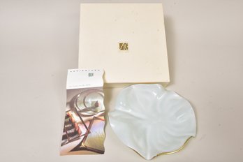 Ann Morhauser AnnieGlass Gilt Trimmed Glass Plate