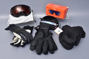Ski Gloves By Spider, Gore-tex, Primaloft, Phenom Ski Mask And TriEye Sports Eyewear