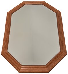 Wood Framed Octagonal Wall Mirror