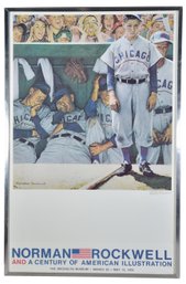 Norman Rockwell Framed Print Titled 'The Dugout'