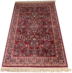 Karastan Red Sarouk Wool Area Rug