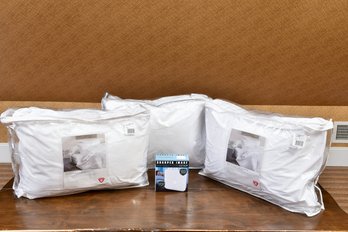 Primaloft Standard Size Pillows And Sharper Image Tranquility Sound Soother