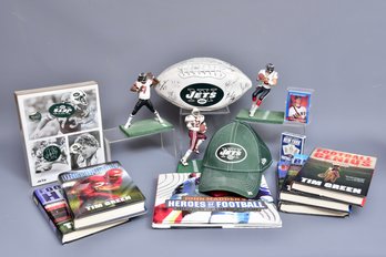 Collection Of Football Books, Figurines, Football And More